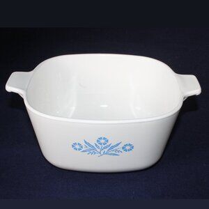 Vintage Corning Ware ® Blue Cornflower Square Casserole 1¾ Qt, No lid